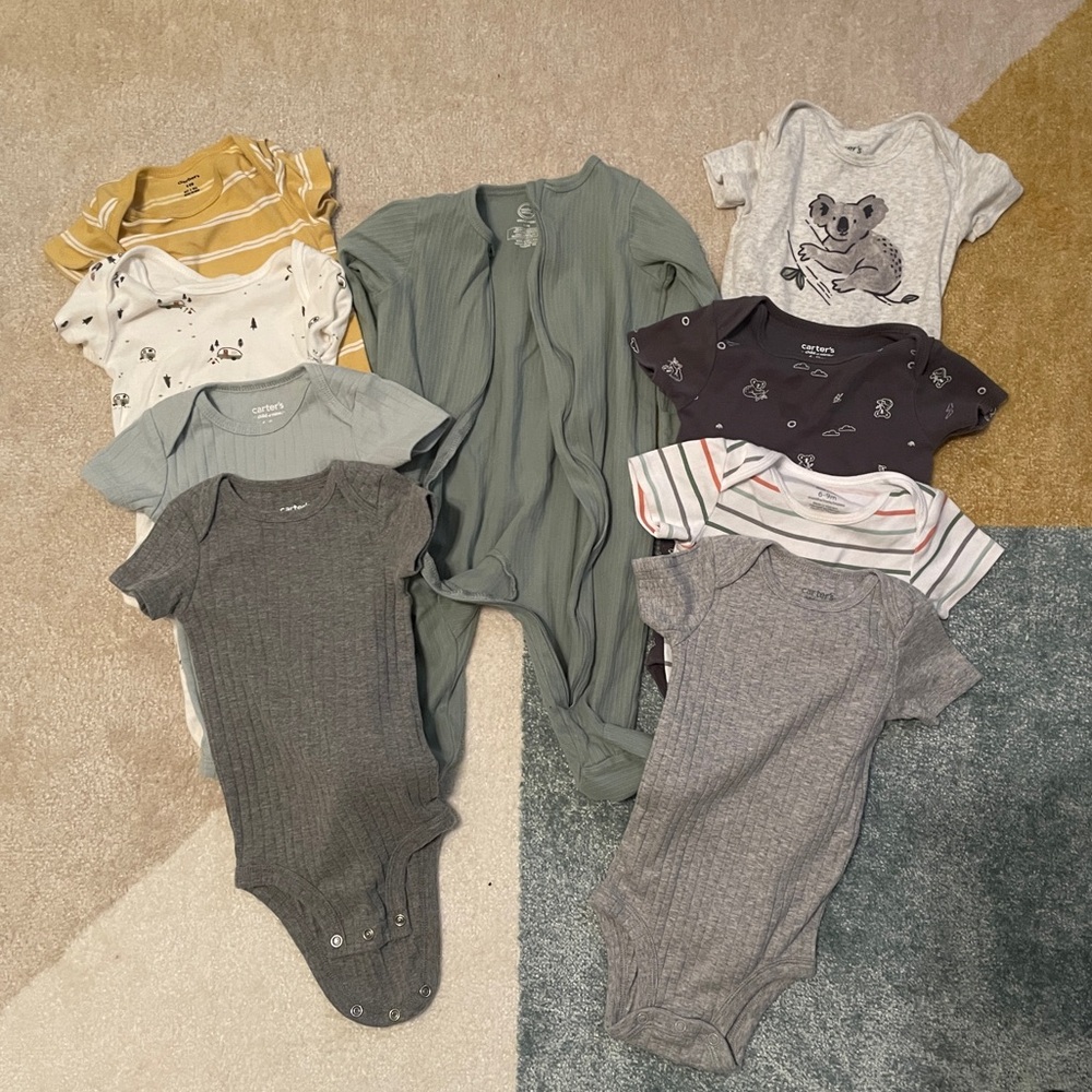 Baby Boy Size 6-9M 9-Piece Variety Bundle